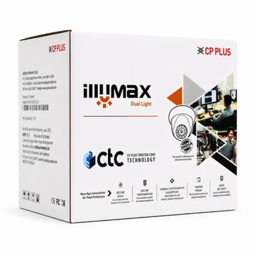 CP-Plus 4MP IP illumax Hybrid Dome Camera 3.6mm With Audio (DA41L3C-D-LQ)