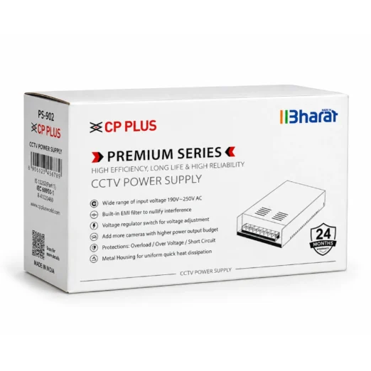 CP-Plus CCTV Power Supply Premium 8ch Metal 12v/10a (MD10P)