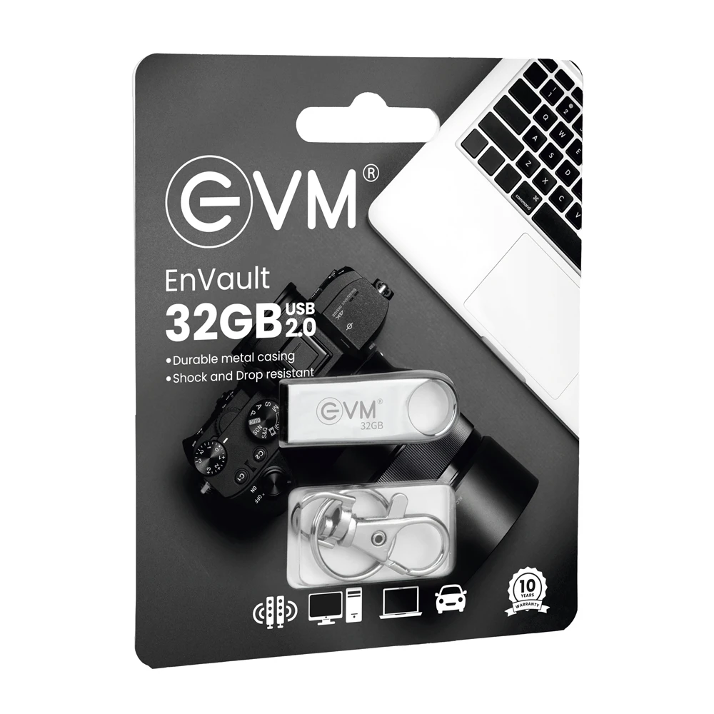 EVM Envault Pendrive 32GB USB 2.0 (METAL)