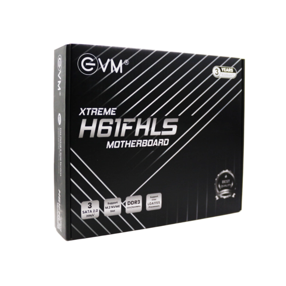 EVM H61FHLS DDR3 Motherboard For Intel 2nd | 3rd Gen With NVMe Slot