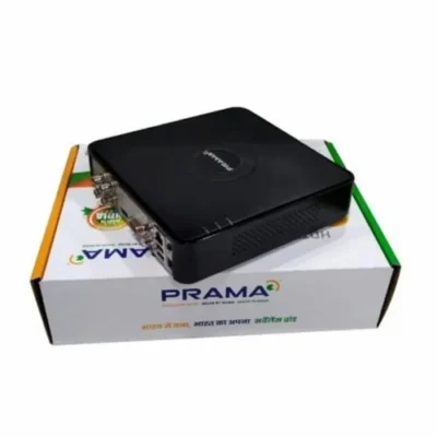 Prama 4 Channel HD DVR | 1080p | H.265 Pro+ | 5-in-1 Hybrid | HDTVI/AHD/CVI/CVBS/IP | Mobile View | 2 Year Warranty | PT-DR1A04G-K1