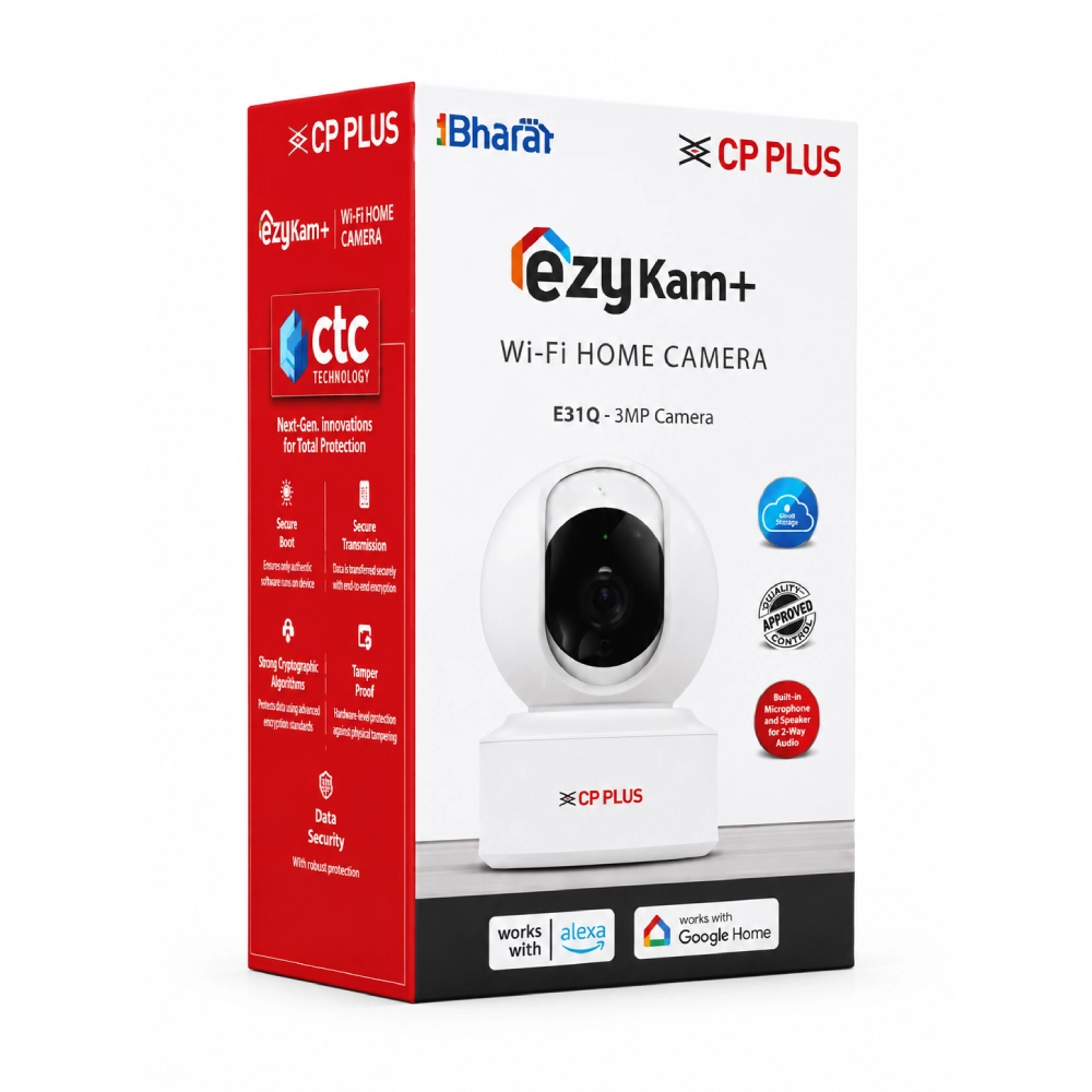CP-Plus WiFi PT Camera 3MP with Two Way Talk (CP-E31Q)